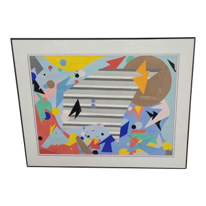 1990s Modern Silkscreen in the Manner of Tomokazu Matsuyama