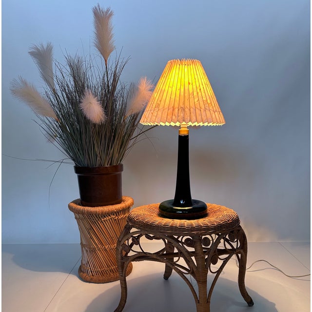 Danish Glass Fleur Table Lamp by Michael Bang for Holmegaard, 1960s For Sale - Image 18 of 18