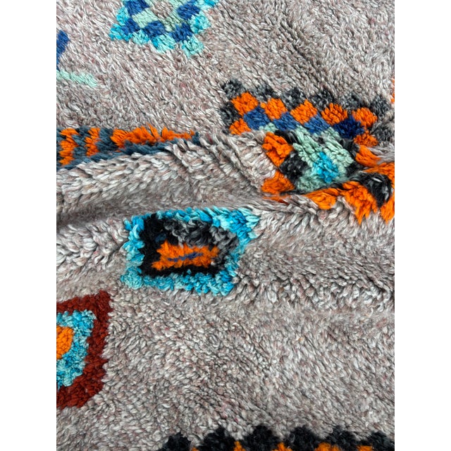 2020s Colorful Wool Berber Rug For Sale - Image 5 of 10