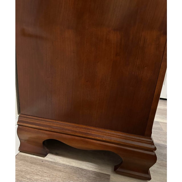 Brown Vintage Late 20th Century Stanley “Open Home” Highboy Dresser For Sale - Image 8 of 11