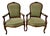 Louis XV Style Armchairs in Walnut, Set of 2 For Sale