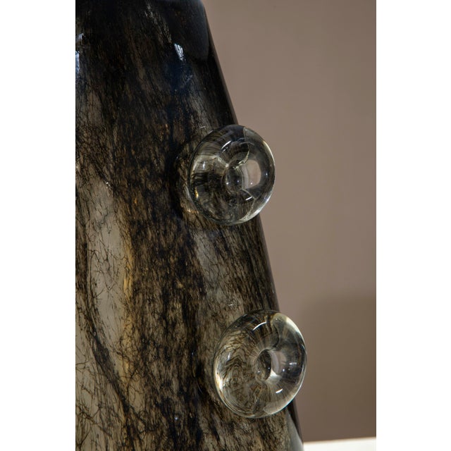 Metal Crepuscolo Table Lamp by Ercole Barovier for Barovier & Toso, 1945 For Sale - Image 7 of 11
