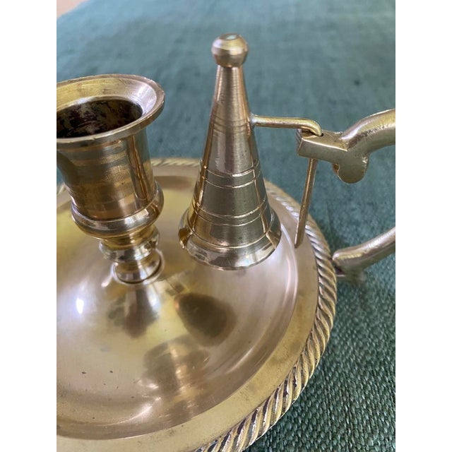 1950s Brass Candle Holder With Snuffer Chairish