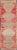 Vibrant Hand Knotted Turkish Vintage Runner in Faded Red, Coral, Orange, Pink and Green For Sale - Image 13 of 13