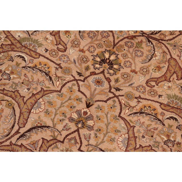 Boho Chic Persian Pak-Persian Taupe/Brown Wool Rug - 7'11'' X 10'2'' For Sale In New York - Image 6 of 9