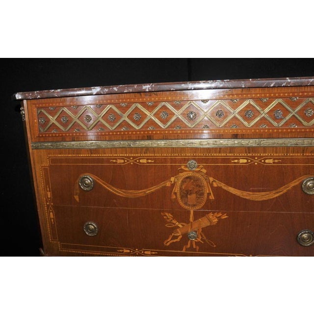 Brown Vintage French Chest of Drawers, 1920 For Sale - Image 8 of 15