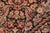 Textile Art Nouveau Floral 1990's Doop Pak-Persian Black/Green Wool Rug - 6'3'' X 9'1'' For Sale - Image 7 of 9