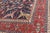 Large Persian Bidjar Rug With Navy Field and Red Border Floral Design For Sale - Image 12 of 16