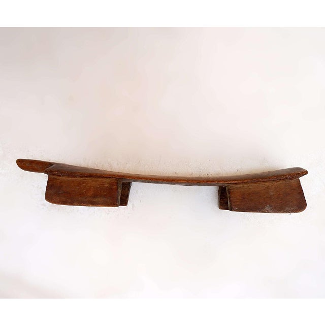Antique Carved Wood Stool, 1900s For Sale - Image 3 of 11