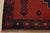 Baloch Rug 3’10” X 6’5” Red Wool Vintage Tribal Hand-Knotted Oriental Carpet For Sale - Image 11 of 14