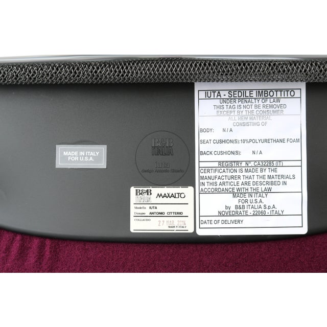 Italian Modern Antonio Citterio for B&b Italia Iuta Swivel Dining Chairs, a Pair For Sale - Image 18 of 18