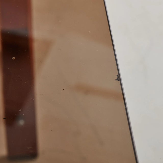 A gorgeous French desk or work table designed by Marcello Gacita + Pierre Tiberi in the 1970s. This piece features two...