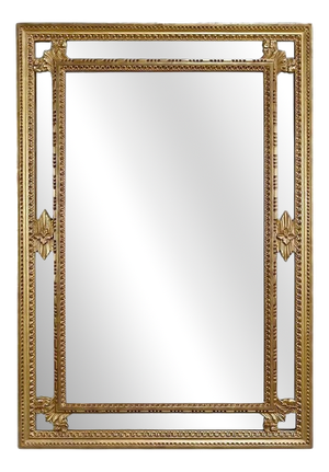 Large Mid-Century Louis XVI Style Mirror with Parcloses, 1950s