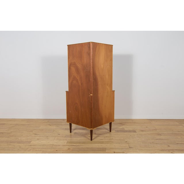 Wood Mid-Century Corner Teak Cabinet, Denmark, 1960s For Sale - Image 7 of 15