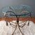 Italian Brass Rope and Tassel Rustic Outdoor Drinks Table For Sale - Image 17 of 18