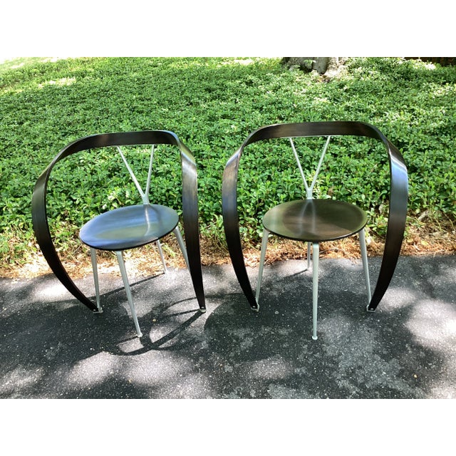 1990s Pair of Andrea Branzi “Revers” Ribbon Chairs for Cassina For Sale - Image 13 of 13