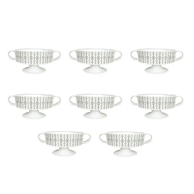 Coffee and Tea Service in Black and White Ceramic by Wirkkala for Rosenthal, 1960s, Set of 20 For Sale - Image 6 of 16