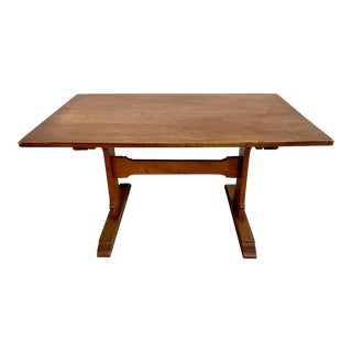Early 20th Century Vintage Trestle Table For Sale