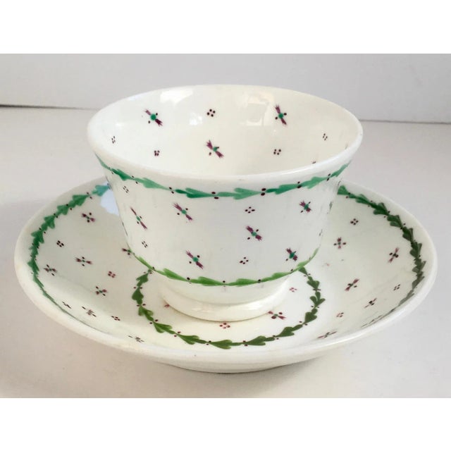 Circa 1820 English China Tea Cup & Saucer Set For Sale - Image 10 of 10
