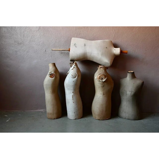 Boho Chic French Dressmaker's Mannequin Busts, Set of 5 For Sale - Image 3 of 10