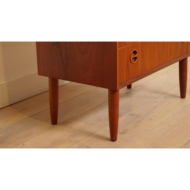 Wood Vintage Chest of Drawers in Teak, 1950s For Sale - Image 7 of 12