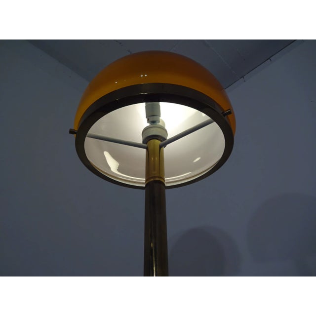 Brass & Glass Floor Lamp, 1970s For Sale - Image 16 of 18