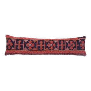 -Turkish Oushak Rug Bed Pillow Case 11'' X 41''