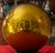 Very Large 19th Century German Gold Mercury Glass Kugel Sphere or Witch's Gazing Ball For Sale In New York - Image 6 of 9
