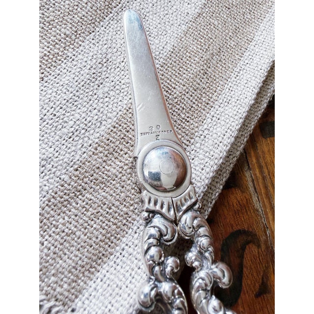 Silver Antique Tiffany & Co Silver Plated Grape Shears For Sale - Image 8 of 8