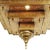 Moroccan Vintage Brass Pyramid Dot Pendant Light Large For Sale - Image 3 of 7