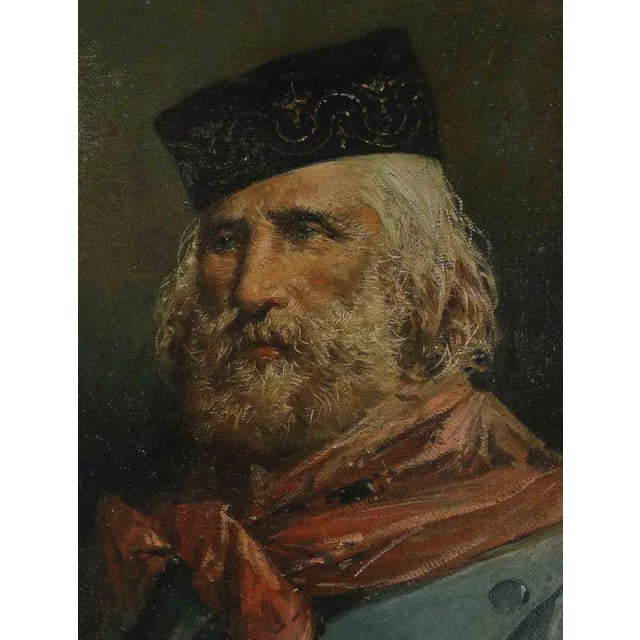 Unknown, Portrait of Giuseppe Garibaldi, Oil Painting, 1880 For Sale - Image 3 of 5
