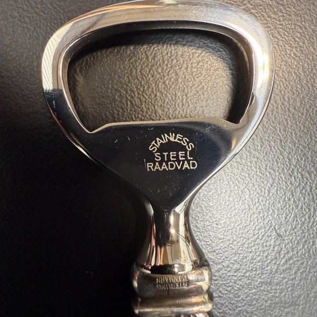 Mid-Century Modern Georg Jensen Sterling Silver Cactus Bottle Opener Denmark For Sale - Image 3 of 12