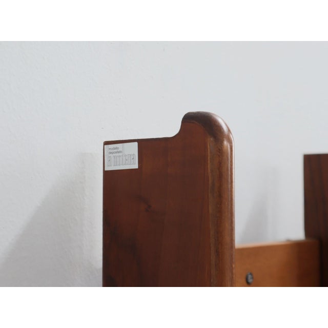 Wood Vintage Wood Entryway Coat Rack with Mirrors by La Moderna, 1970s For Sale - Image 7 of 14