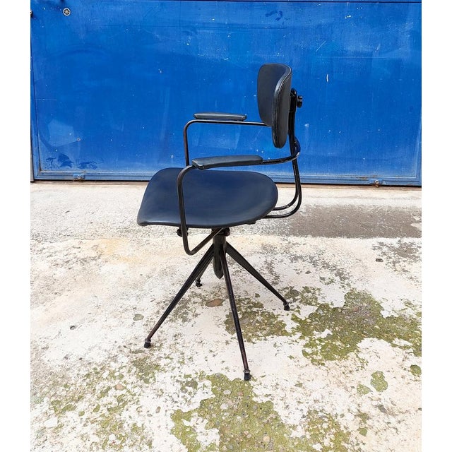 1950s Swivel Desk Chair by Gastone Rinaldi for Rima, Italy, 1950s For Sale - Image 5 of 13