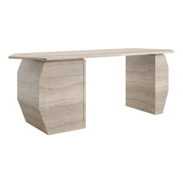 Y Desk in Marble by KY Architecture For Sale