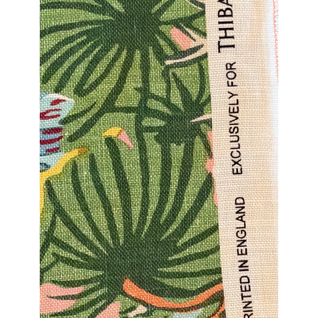 Thibaut F942026 Pagoda Trees Pink and Green Fabric 8 Yards For Sale In Raleigh - Image 6 of 6