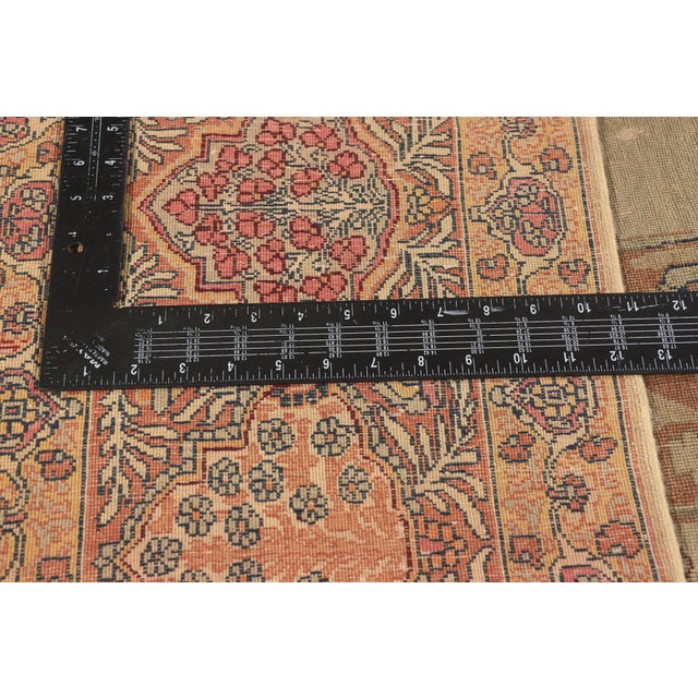 Textile Late 19th Century Persian Kerman Rug, 09'11 X 12'10 For Sale - Image 7 of 10