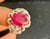 4 Carat Natural Ruby and Diamond 18 Karat White Gold Cocktail Ring For Sale - Image 18 of 18