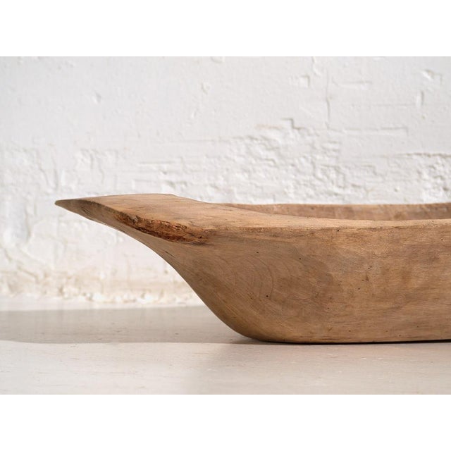 Rustic Small Antique Wooden Bowl For Sale - Image 3 of 8
