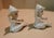 1950s Vintage Pixie Elves Figurine Candle Huggers Holders. Mid-Century Iridescent Lusterware. Made in Japan For Sale - Image 5 of 6