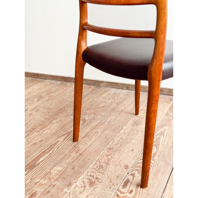 Model 82 Embassy Chair in Teak and Leather by Niels Otto Møller for J.L. Moller For Sale - Image 13 of 16