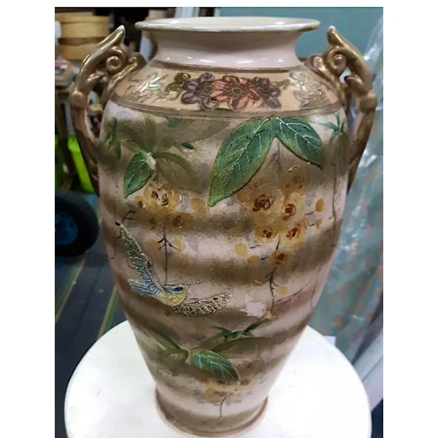 Mid 19th Century Antique 19th Century Japan Moriage Vase For Sale - Image 5 of 12