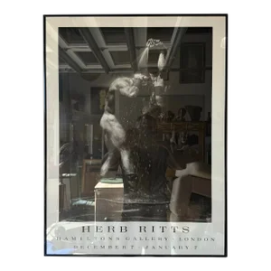 1980's Herb Bitts Poster " Dan and Fred, Bodyshop Series " Black and White Photographic Poster