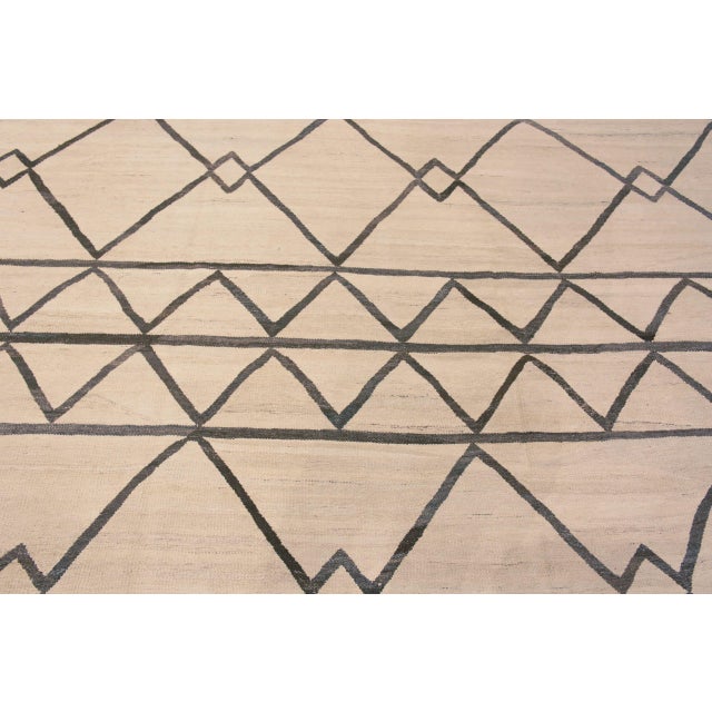 Early 21st Century Large Modern Geometric Kilim Rug For Sale - Image 5 of 8