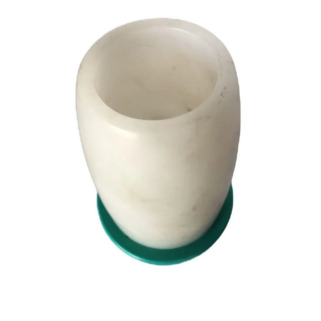 Mid-Century Modern Vintage Albaster Candlestick Holder Set of 3 For Sale - Image 3 of 5