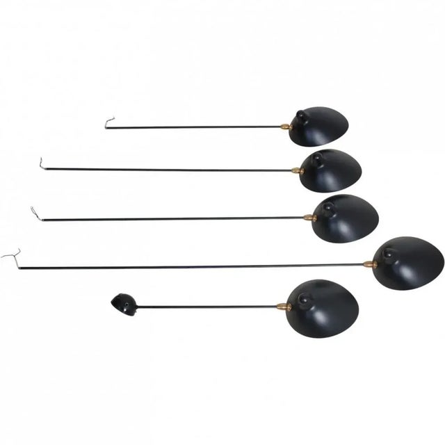 5-Arm Spider Lamp by Serge Mouille For Sale - Image 15 of 17