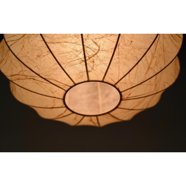 Beige Mid-Century Beige Marbled Cocoon Pendant by Castiglioni, Italy, 1960s For Sale - Image 8 of 16
