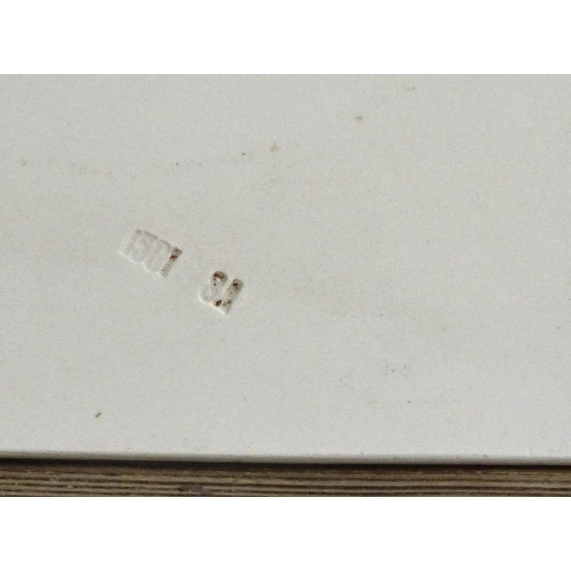 1930s Square Art Deco Ceramic Tile Wall Clock For Sale - Image 6 of 11