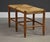 Mid-Century Modern 1970s Danish Oak Seagrass Bench For Sale - Image 3 of 9