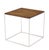 Brown Solid Stainless Steel Chrome Cube Nesting End Side Step Occasional Tables Set For Sale - Image 8 of 10